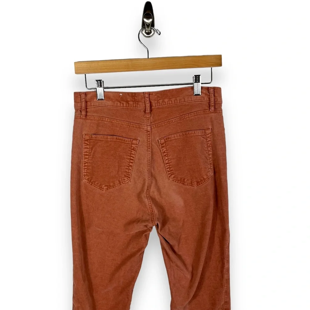 Loft High Waist Skinny Corduroy Pants, Spicy Clove, Size 4/27 - Picture 8 of 14